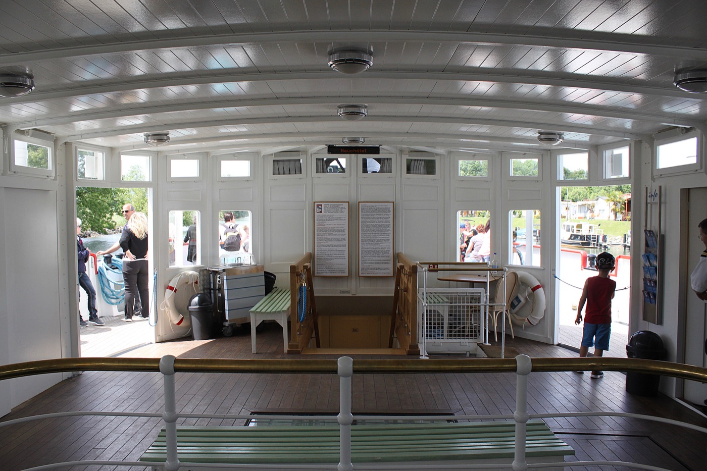 À bord du bateau Neuchâtel